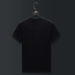 New Men Diamond Fashion Rhinestones Bear Short Sleeve Luxury Black T-Shirt