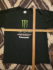 Vtg Y2K Pro Circuit Monster Energy Kawasaki Motocross Supercross T Shirt Large