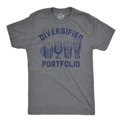 Mens Funny T Shirts Diversified Portfolio Beers Sarcastic Drinking Graphic Tee
