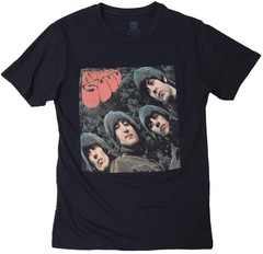 The Beatles T Shirt Rubber Soul Official Logo Rock Band Album Cover S-2XL New