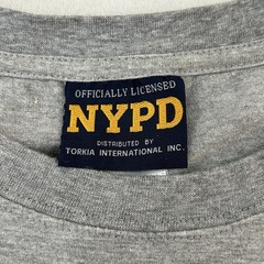 Vintage Y2K Official New York Police Department NYPD Gray Tee Shirt Men’s XL