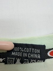 Champion Boys T-Shirt Light Green Logo Size M Regular Crewneck