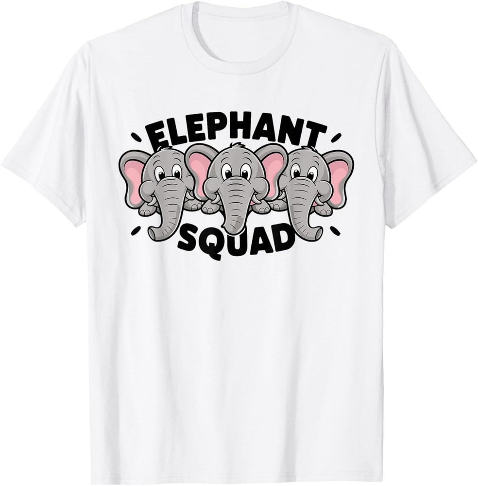Elephant Squad TShirt for Elephant Lover Shirt Cool Elephant T-Shirt
