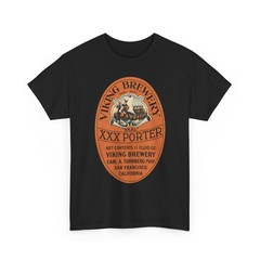 Viking Brewery Skal XXX Porter San Francisco CA Tornberg Pre-Pro Beer T-Shirt
