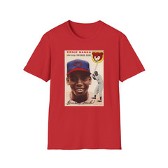 Vintage Ernie Banks Rookie T-Shirt – Legendary 1954 Baseball Card #94 – Unisex