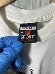 VINTAGE 1995 SINGLE STITCH SIGNAL SPORT US OPEN TENNIS T-SHIRT SIZE MEDIUM USED