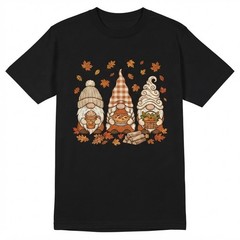 Fall Autumn Pumpkin Pie Gnome Thanksgiving Coffee Seasonal T-shirt For Men Women