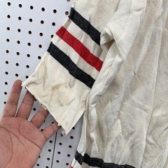 Vintage Minor Hawks Hockey Jersey Mens Large Beige TRUE Vintage Made uSA