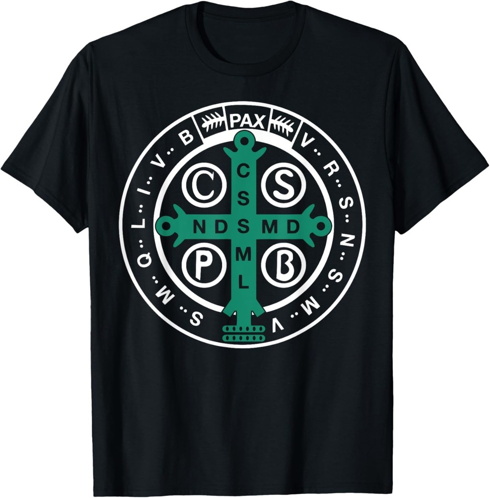 Religious Catholic St. Benedict Medal, Christian T-Shirt