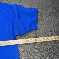 Vtg Hanes Blank Shirt XL Blue Heavyweight 50/50 Made USA Tee T-Shirt