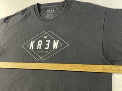 Krew California Men’s XL USA Black T-Shirt 100% Cotton