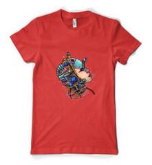 Bright Colourful Metallic Robot Skull Android Personalised Unisex Adult T Shirt