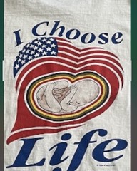 Vintage 90s Anti Abortion Pro Life 2 Sided Graphic T Shirt Sz XL White READ INFO