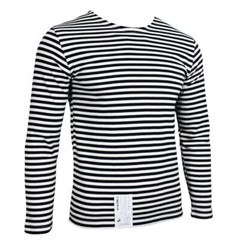 Genuine Russian Marine Telnyashka – 100% Cotton Striped Long Sleeved T-Shirt New