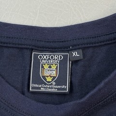 Oxford University Shirt Mens XL Navy Collegiate Graphic Logo Short Sleeve Tee