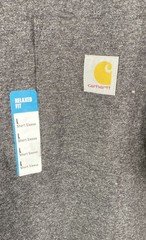 Carhartt Men’s Carbon Heather Grey Relaxed Fit Pocket T-Shirt NWT Sz L