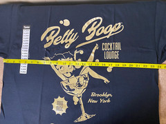 NWT- BETTY BOOP Cocktail lounge Brooklyn NY Black/Gold Graphic Tee SZ XL