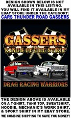1965 1966 Old School Gasser Kings of the Street & Strip Drag Racing T-shirt 14