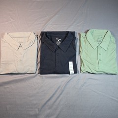 True Classic Polo (3 pack) large L Pale Gray, Navy, Pale Green