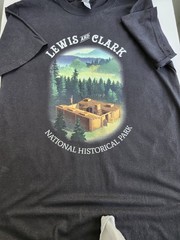 Lewis & Clark National Historical Park T-Shirt Medium Black Graphic Tee Gildan M