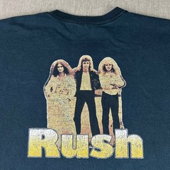 Rush Band T Shirt Mens XL Black Double Sided Graphic Rock Roll the Bones