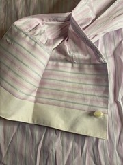 Stacy Adams Dress Shirt 18-36/37 Pink Stripes (C2)