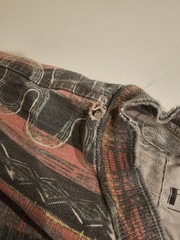 Frank Tribal Geometric Pattern T Shirt Mens M Distressed 90s Style Tee