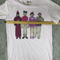Gorillaz Shirt Adult S Light Pink 2022 North American Tour Double Sided Band Tee