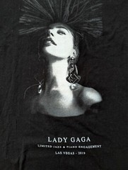 Lady Gaga Shirt Mens Large Limited Jazz & Piano Engagement Las Vegas 2019 Black