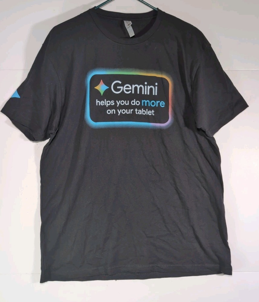 Google Gemini Black T shirt XL Employee Merch Swag NWOT