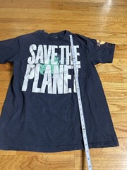 Marvel Save The Planet Graphic T-Shirt Black Crewneck Short Sleeve Tee