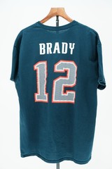 NFL Team Apparel Tom Brady New England Patriots Shirt #12 Men XL Navy Tee