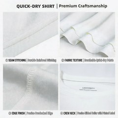 Quick Dry Athletic T-Shirt UPF50+ Moisture Wicking Crew Neck Short Sleeve