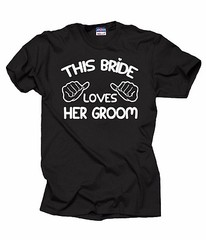 Gift For Bride This Bride Loves Her Groom T-Shirt Bachelorette Party T-Shirt