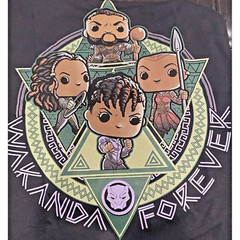 Funko Tees Black Panther Wakanda Forever Marvel Collector Corps Size X-Large