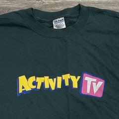 Activity TV 2000s On Demand Promo Tee Cartoon Show XL Nostalgia Grail RARE