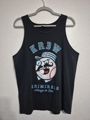 2000s Krew KR3W “Kriminals” Always On Deck Tank Top Shirt – Size L – Skate Y2K