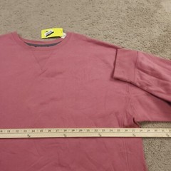 All in Motion Sweatshirt Mens XXL Ruby Red Fleece Crew Neck Relaxed Fit