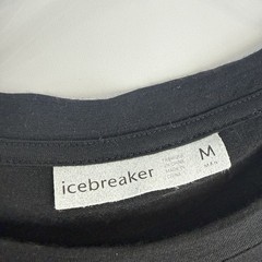 Icebreaker Merino Wool Graphic Bicycle T Shirt Black Size M Men’s Cycling