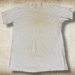 Vintage 70s Jcpenny Blank White Shirt Towncraft Polycotton Single Stitch Size M