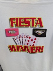 VTG Fiesta Henderson Rancho Casino Royal Flush Winner Men’s T-Shirt White XL