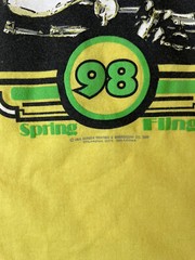 Vintage 1998 Unisex Yellow Graphic Tee Jazz Spring Fling