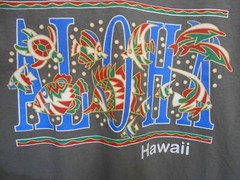 RED WHITE & BLUE ALOHA HAWAII T-SHIRT GILDAN MEN’S SIZE LARGE COTTON