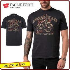 Men’s Plus Size T-Shirt Black Cotton Short Sleeve T-Shirt from 3XL to 7 XL