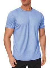Men’s Workout T-Shirts Short Sleeve Performance Shirts Gym Athletic Casual Tops
