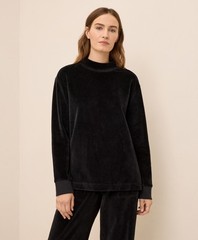 Pact Women’s Pure Velour Mock Tunic Extra Small Celestial Long Sleeve Top