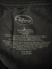 Tim Burtons Disney Alice in Wonderland Movie Promo Shirt 2010 Black Size Large