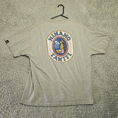 Hinano Tahiti T Shirt Beer Island Girl XL Gray Cotton *Armpit Stains