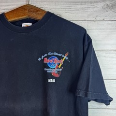 Hard Rock Cafe Guitar Signature Series Maui Hawaii Vintage T-Shirt Size Large