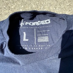 Forged Mens The Murph Challenge 2022 Graphic T-Shirt Navy Blue Large Navy SEAL